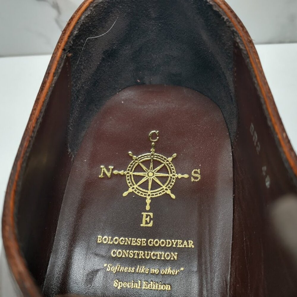 CNES Mottle Calf Balmoral Oxford | US 12 | Bolognese Goodyear | Toe Plates - Picture 7 of 12